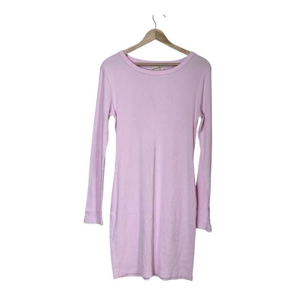 Universal Thread Women's Pink Long Sleeve Ribbed Bodycon Dress large - Picture 3 of 6